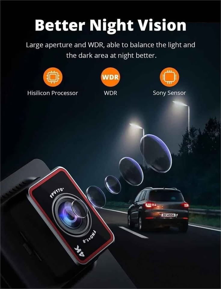 NEW Kingslim D4 Dual Dash Cam AZ64670 - photo 2