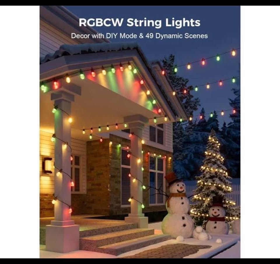 Brand new 48ft Smart RGB Dimmable Outdoor String Lights - photo 2
