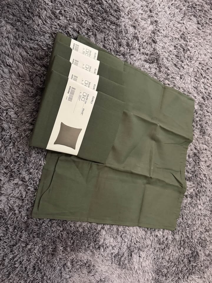 5 IKEA GURLI Pillow Covers - Olive Green (50x50cm) - photo 2