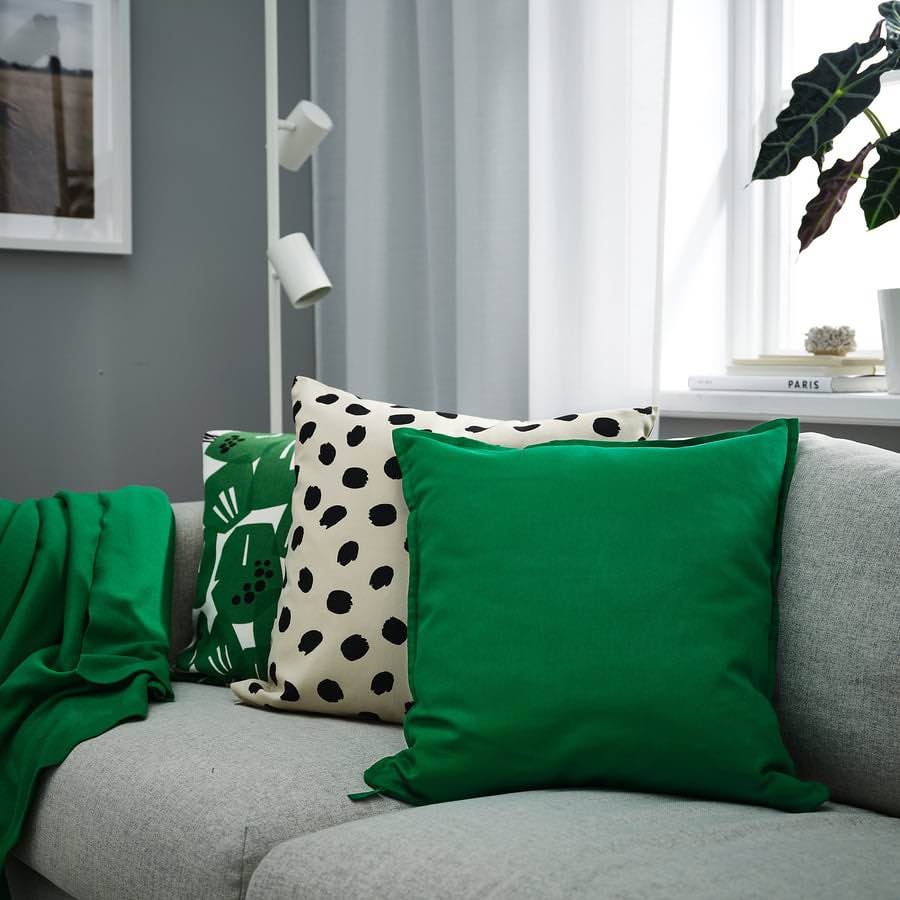5 IKEA GURLI Pillow Covers - Olive Green (50x50cm) - photo 4