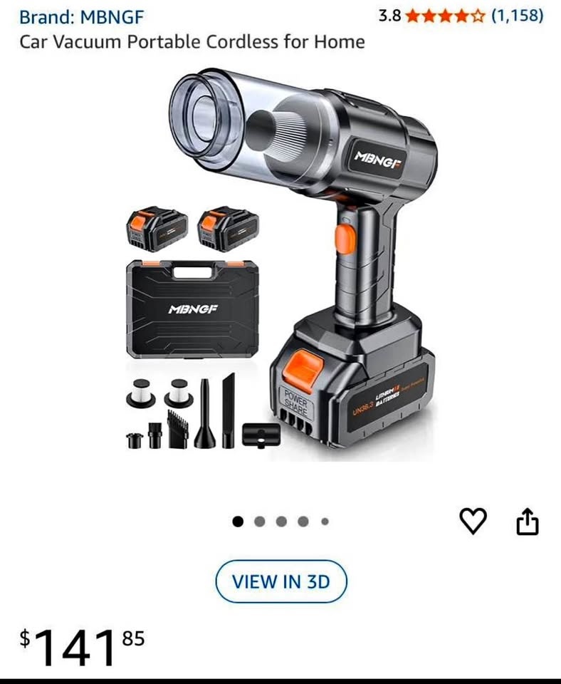 Brand new Cordless Portable Vacuum for Car and Home