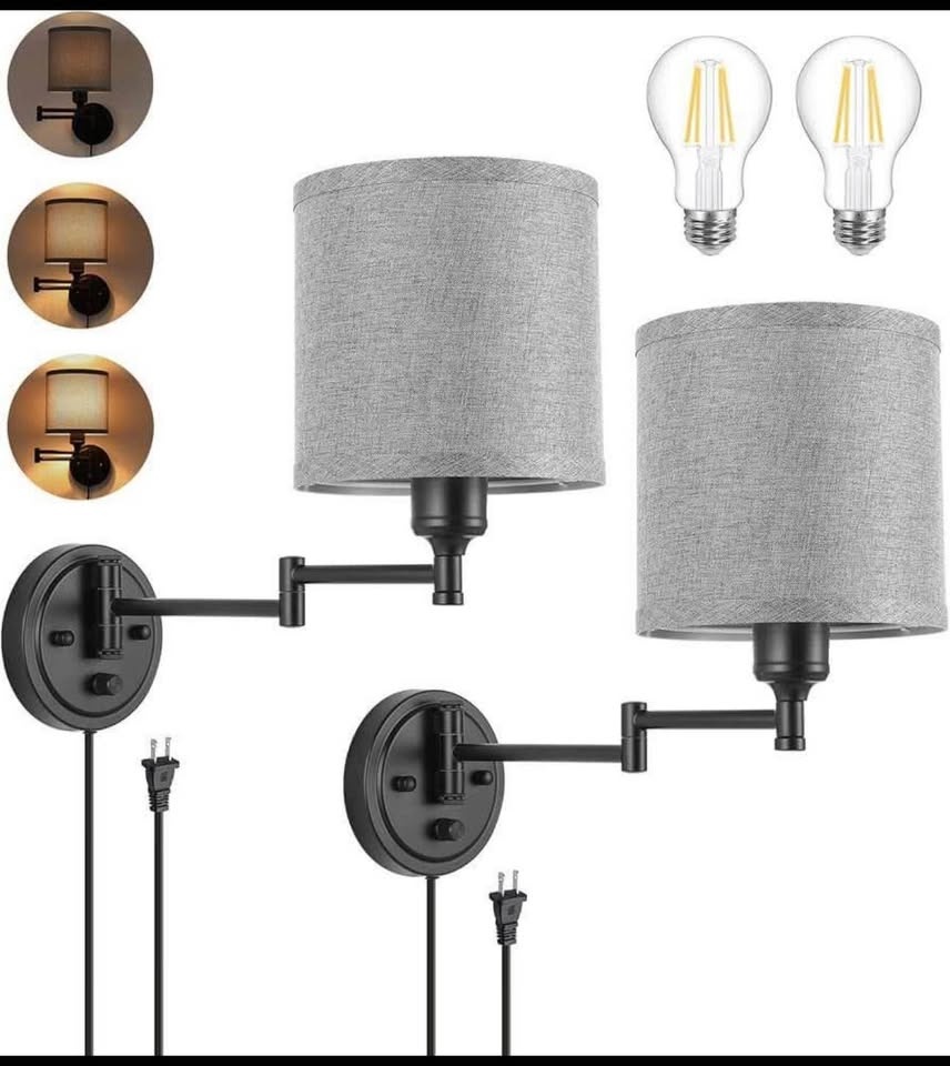 Brand New Dimmable Bedside Lights + Free Bulbs - photo 2