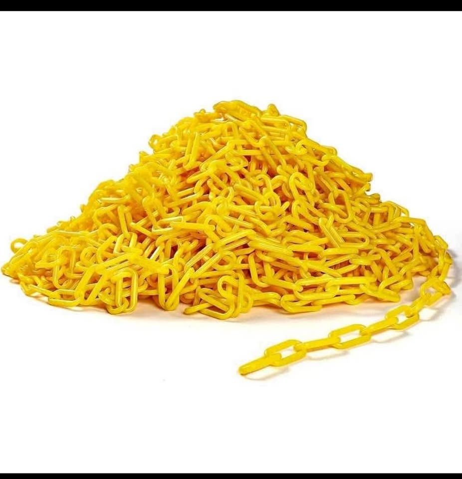 Brand new 200ft yellow plastic chain