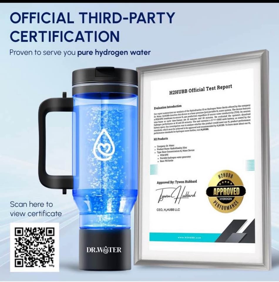 Brand new 32 oz Dr. Water Hydrogen Water Bottle - photo 4