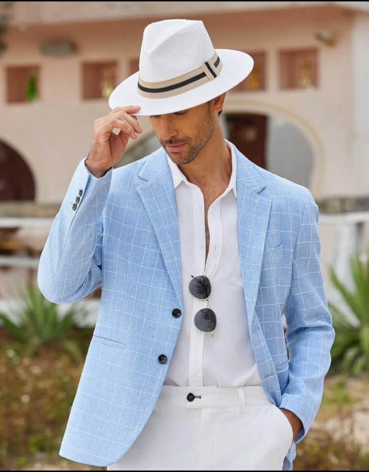 Sky Blue COOFANDY Men's Sports Blazer Coat - Small - photo 2