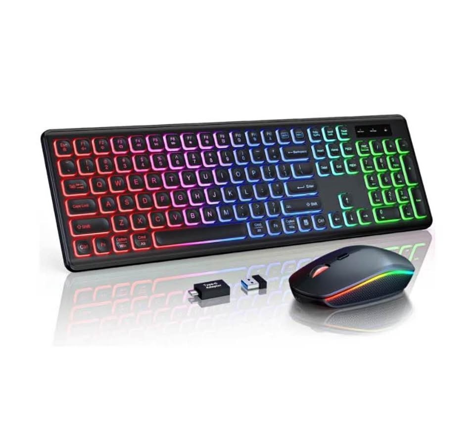 Brand new Backlit Wireless Silent Keyboard and Mouse Combo