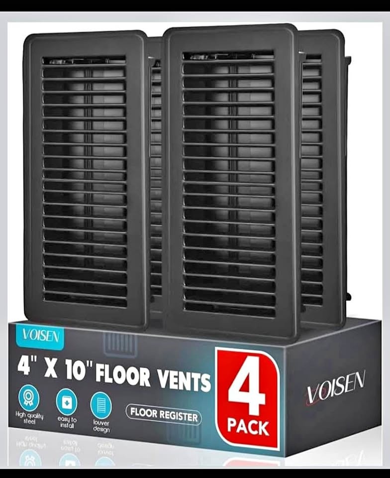 Brand new 4 pack 4”x10” inch Floor Vents