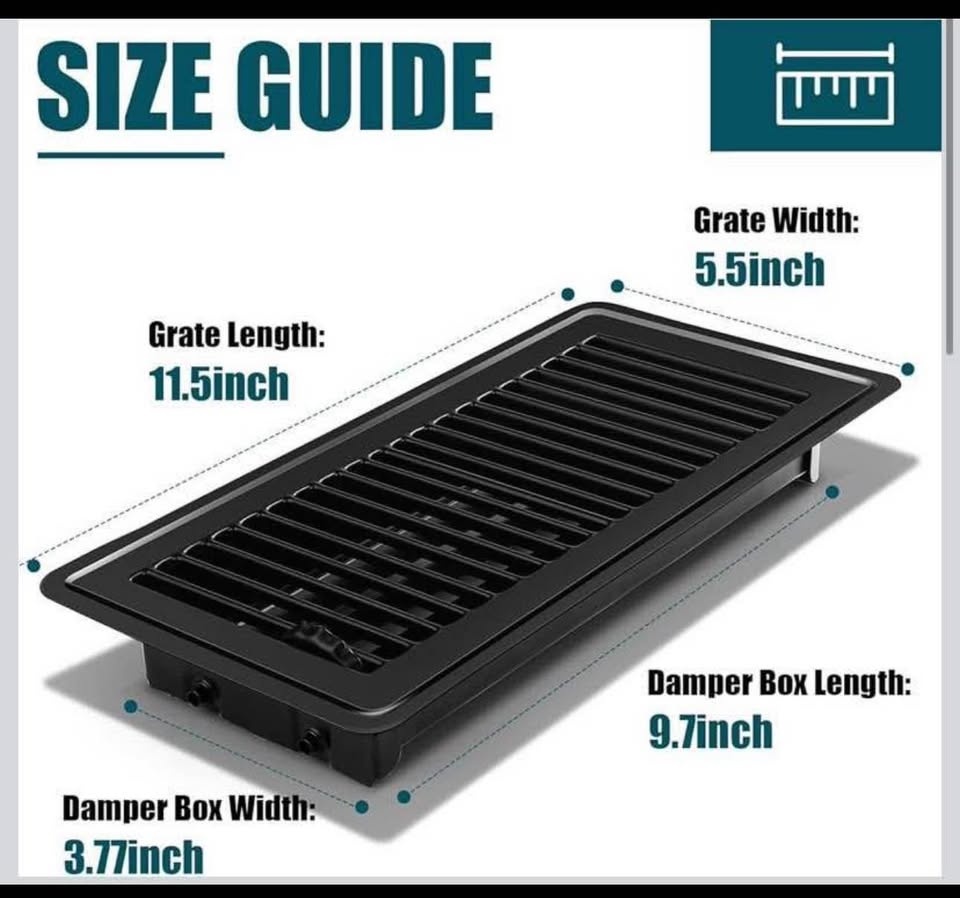 Brand new 4 pack 4”x10” inch Floor Vents - photo 3