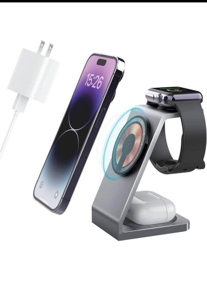 Brand new 3 in 1 charging station (phone + earbuds + watch) - photo 2