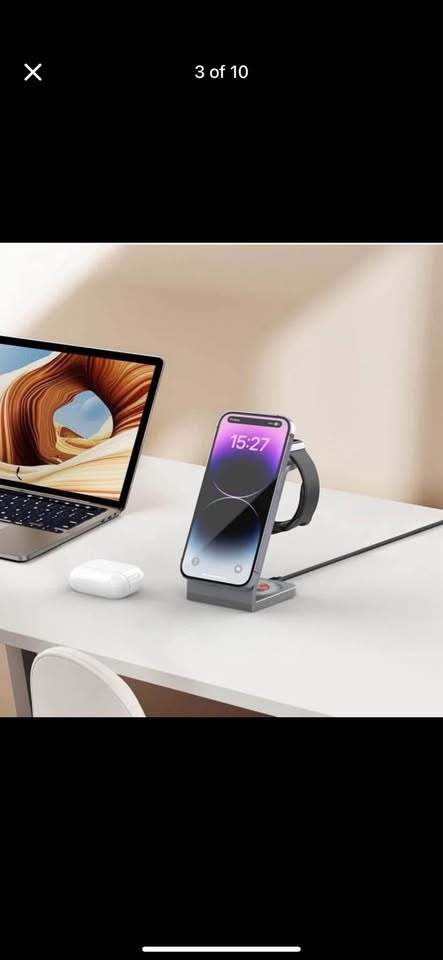 Brand new 3 in 1 charging station (phone + earbuds + watch) - photo 3