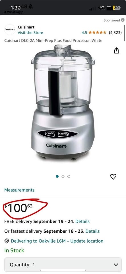 Brand new Cuisinart DLC-2A Mini-Prep Plus Food Processor, White - photo 5