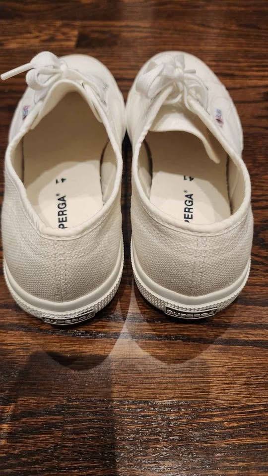 Brand new white Superga running shoes - photo 3