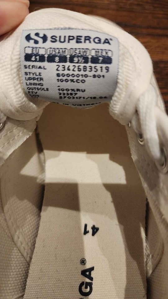 Brand new white Superga running shoes - photo 4