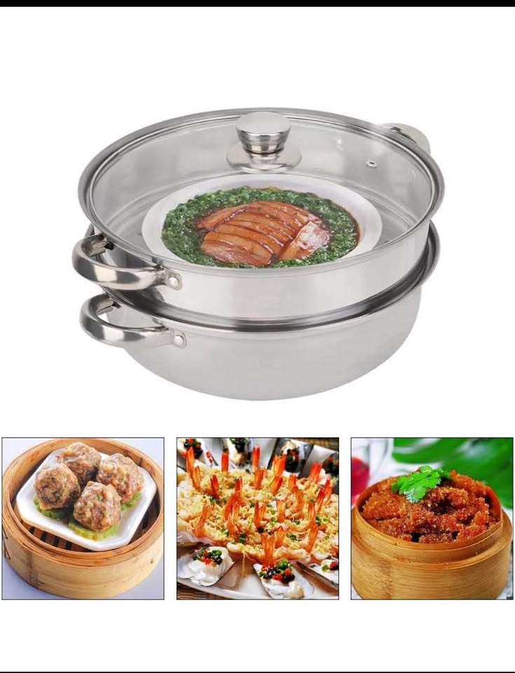 Stainless Steel Cookware 27Cm/11ln Steamer Pot