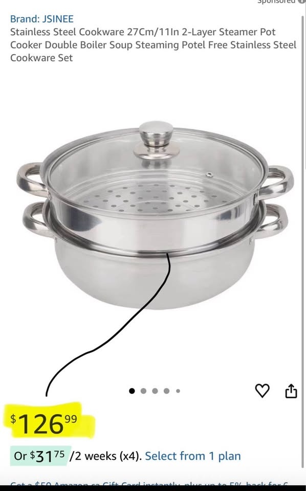 Stainless Steel Cookware 27Cm/11ln Steamer Pot - photo 3