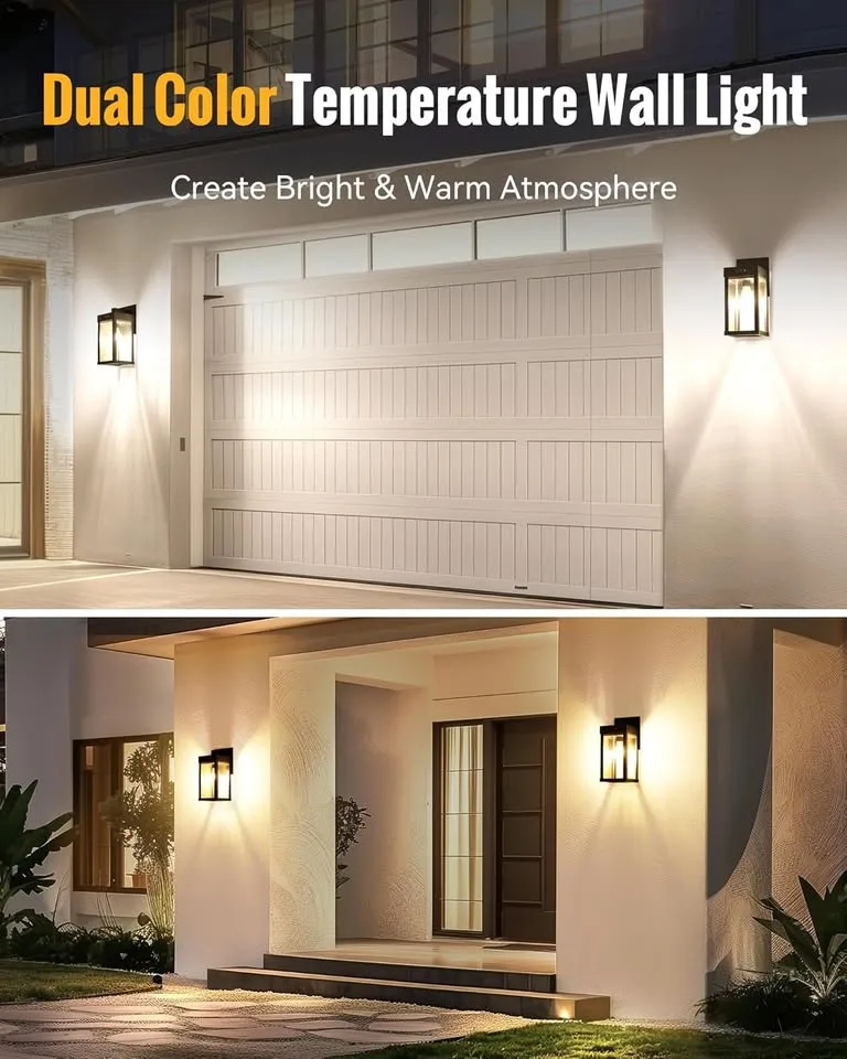 Solar Motion Sensor Wall Lantern Lights Outdoor image indicator(3)