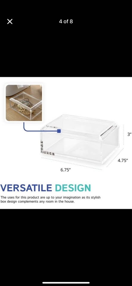 Brand new acrylic jewelry box - photo 2