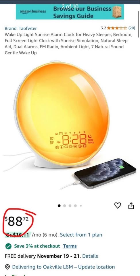 Brand new sunrise alarm clock - photo 2