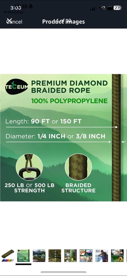 Brand new Premium Diamond Braided Rope 150 ft - photo 4