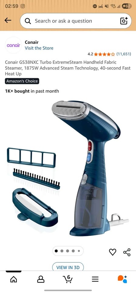 Conair Turbo ExtremeSteam Handheld Fabric Steamer - photo 5