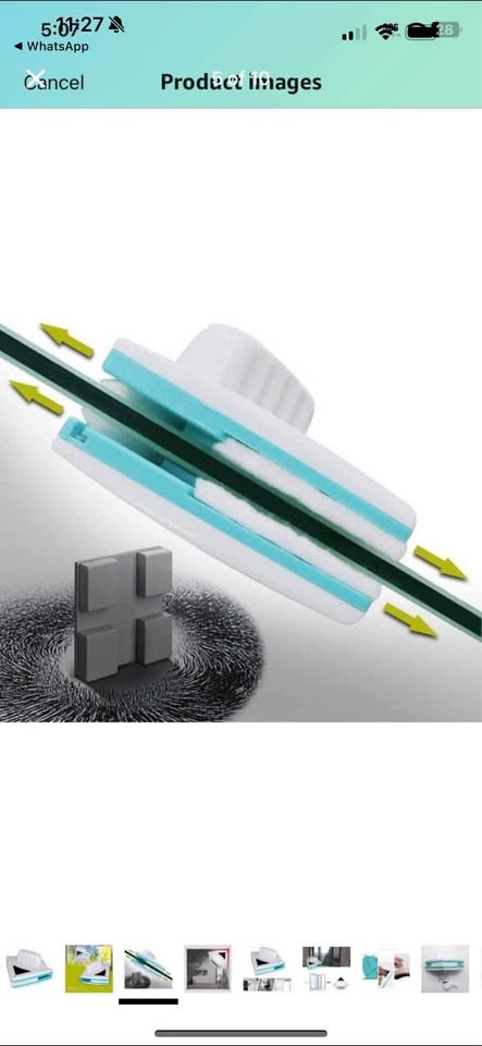 Brand new 5-12Mm Magnetic Adjustable Window Glass Wiper / Cleani - photo 5