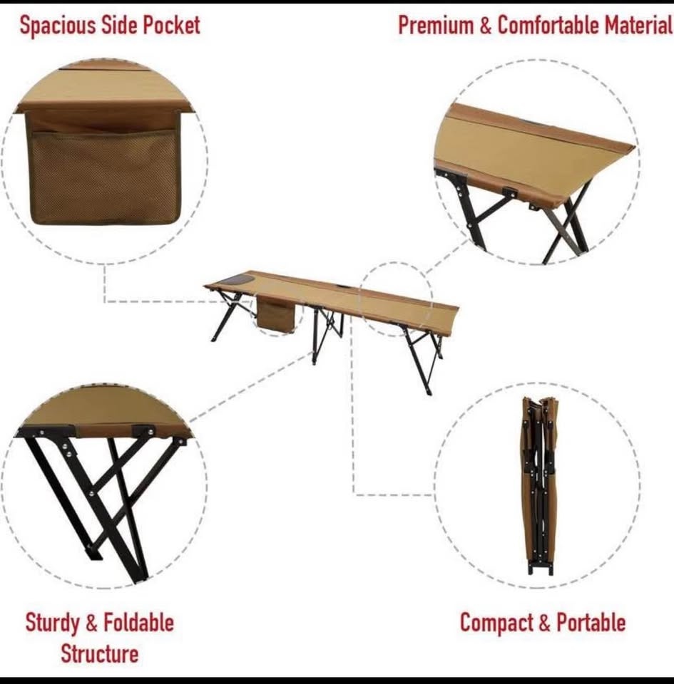 Brand new SunnyFeel 300 lb Camping Cot - photo 4