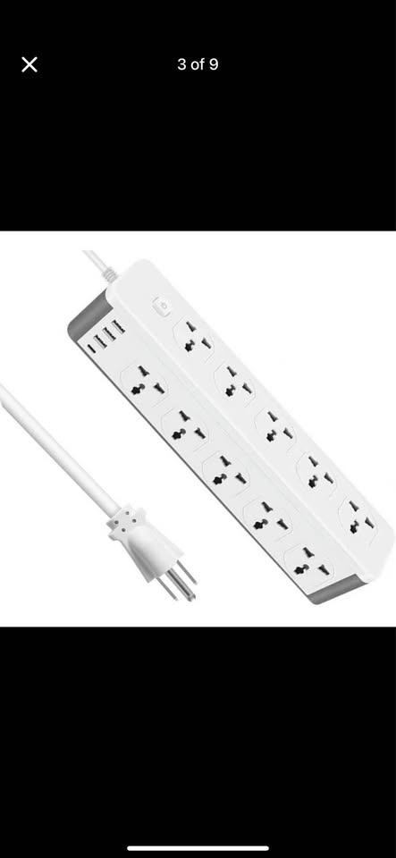 Brand new PowerStrip 10 universal sockets+ USB and USBc - photo 3