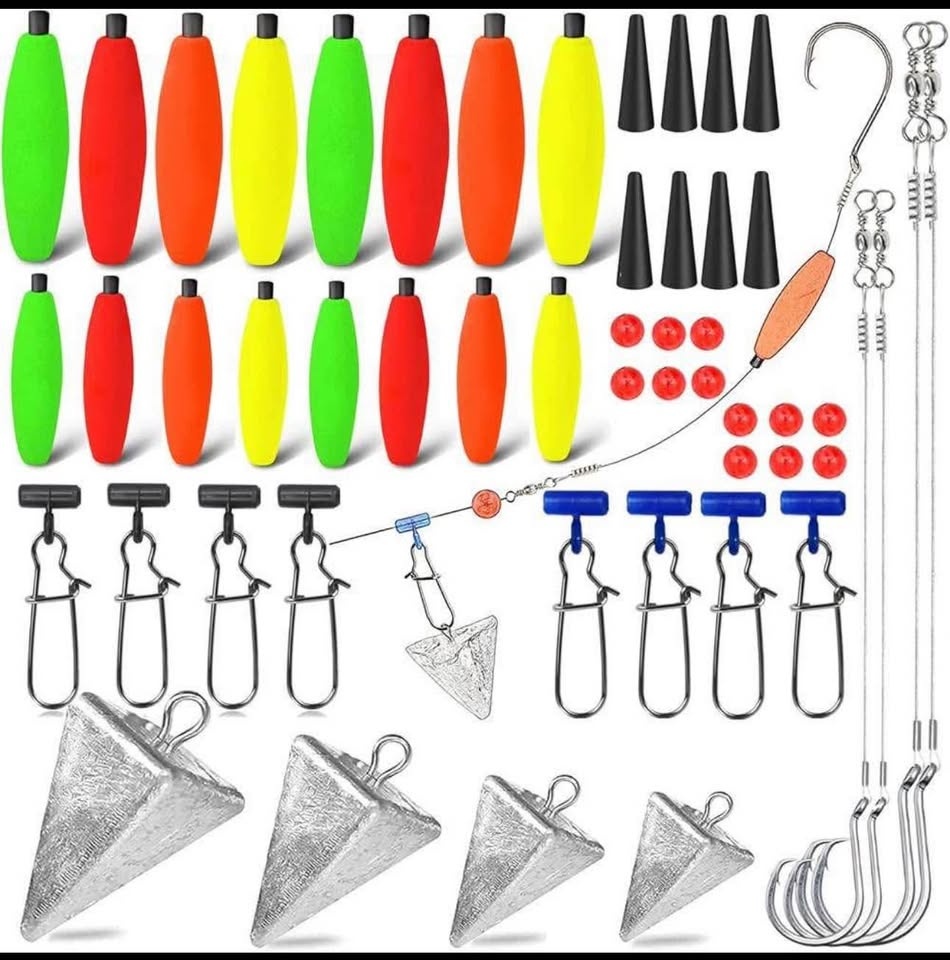 Brand new 78Pcs Saltwater Surf Fishing Kit