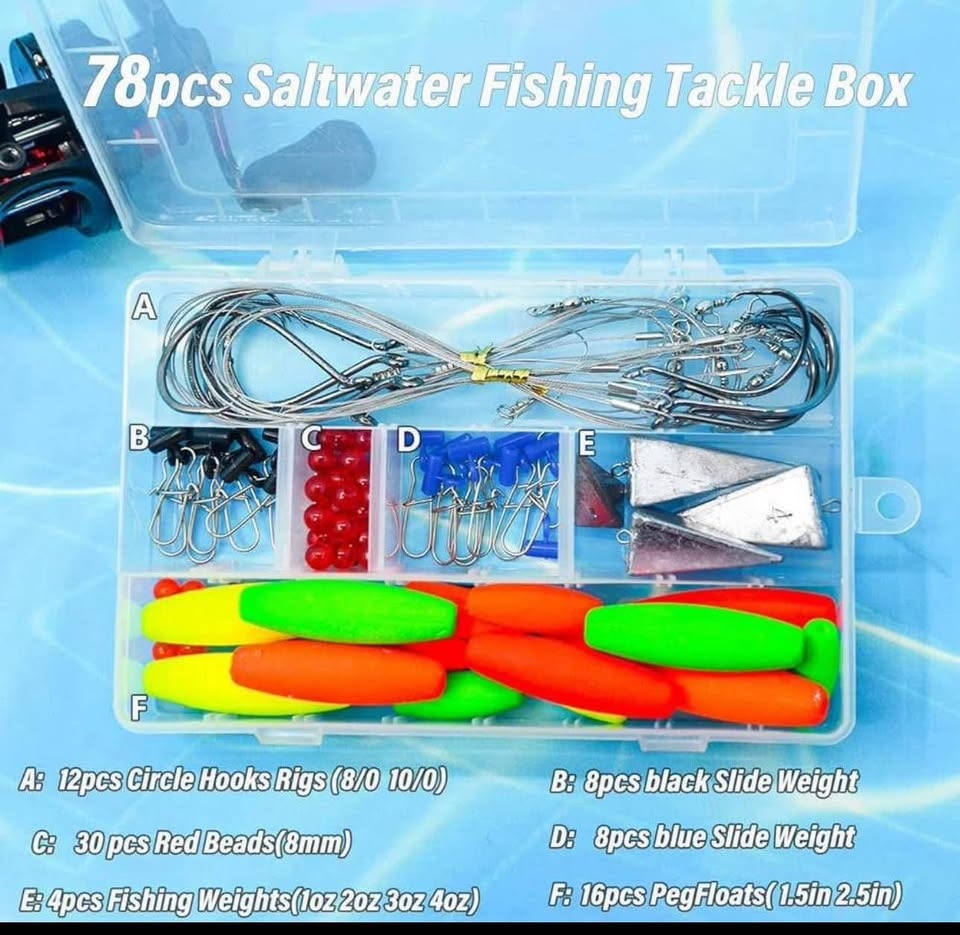 Brand new 78Pcs Saltwater Surf Fishing Kit - photo 3