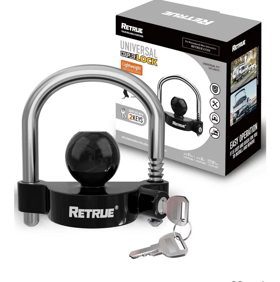 RETRUE Universal Coupler Lock Trailer Hitch Lock - photo 2