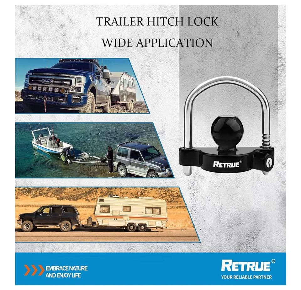 RETRUE Universal Coupler Lock Trailer Hitch Lock - photo 4
