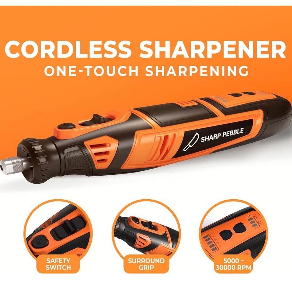 Sharp Pebble Cordless Chainsaw Sharpener Kit w/ 4 Files - photo 3