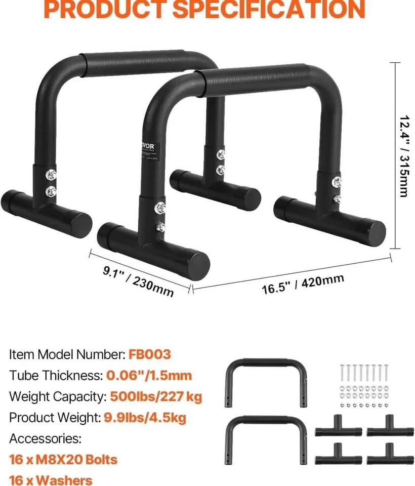 Heavy-Duty Steel Dip Bars 12 inch high, 500lb capacity image indicator(2)