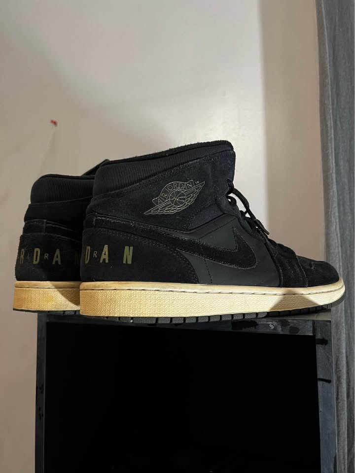 Air Jordan 1 olive black winterized - photo 3