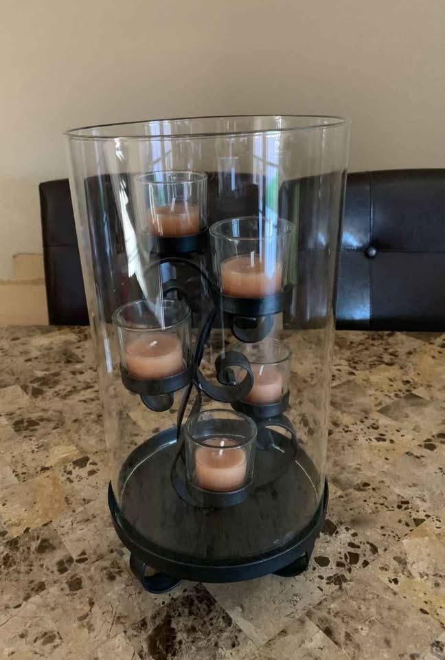 ✨ NEW 14.5” Black Scroll Candle Holder – Perfect Christmas Gift - photo 4