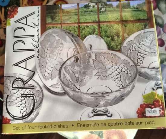 Grappa Collection - Set of Four Footed Dishes