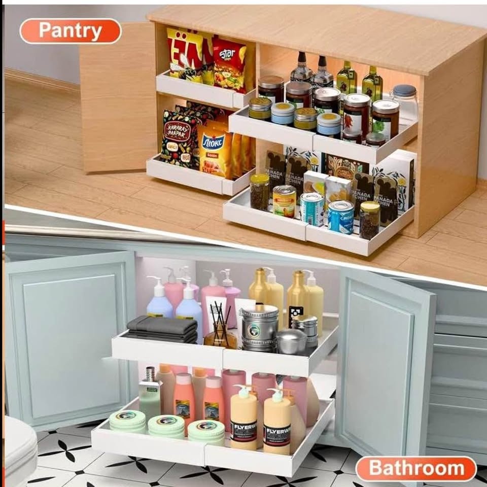 Pull Out Cabinet Organizer - Expandable Drawers