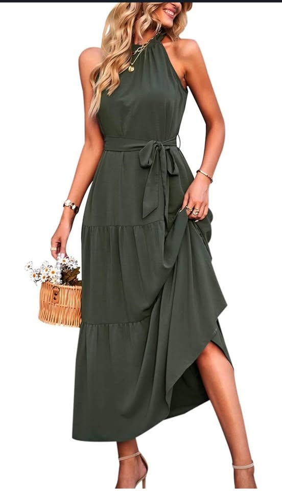 Brand new Women’s Sleeveless Floral Maxi Dress with belt - photo 2