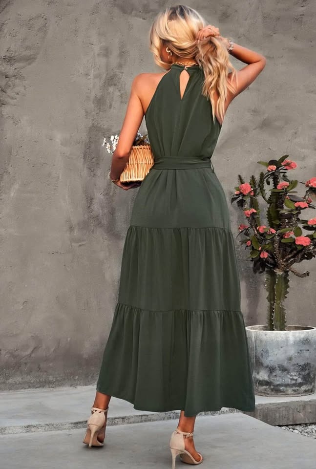 Brand new Women’s Sleeveless Floral Maxi Dress with belt - photo 4