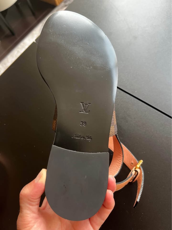 Louis Vuitton Passenger Flat Sandals - Damier Ebene (New) - photo 4