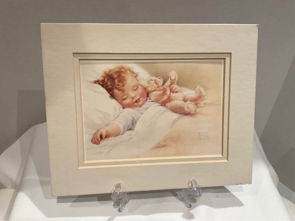 Vintage Matted Prints HAPPY DREAMS & NITEY NITE by Bessie Pease - photo 2