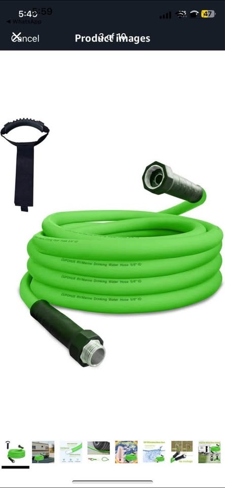 RV Drinking Water Hose 15 FT (with storage straps) - photo 3