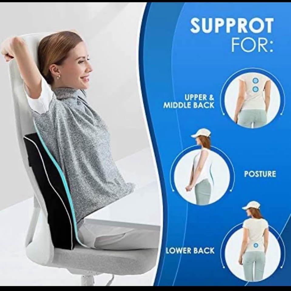 Gel Lumbar Support for Office Chair Back Support - photo 2