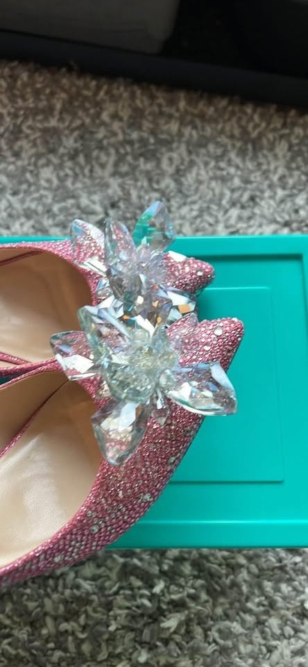 Crystal Cinderella heels - Pink - US size 7