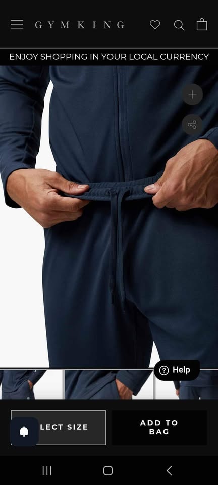 Gym King 365 Lightweight Tracksuit Bottoms - Storm Blue - XL - photo 3