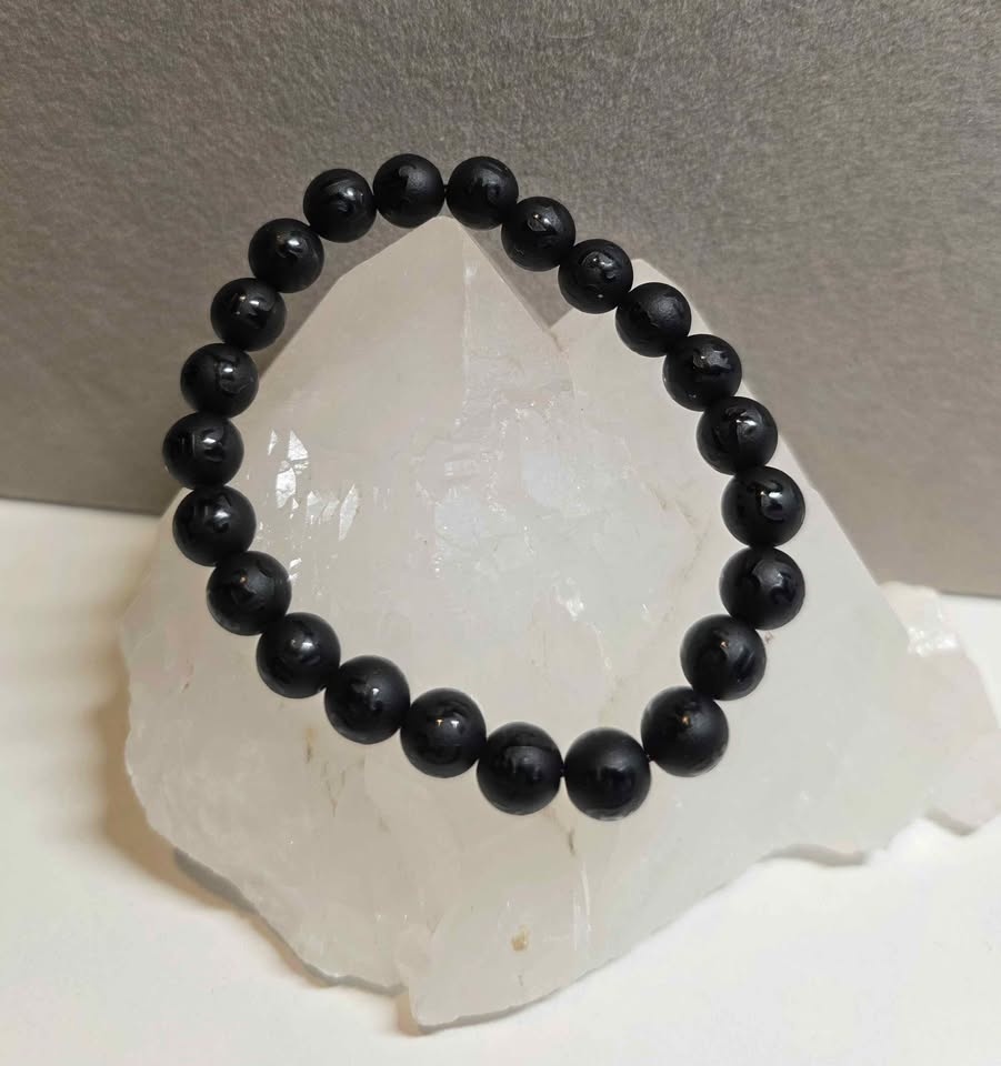 Black Agate with Six-Character Great Bright Mantra - photo 2