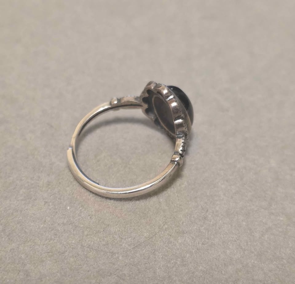 New Hypersthene Crystal Sterling Silver Ring - photo 2