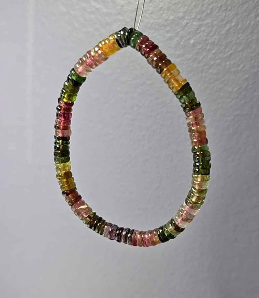 Natural Tourmaline Crystal Bracelet 6mm