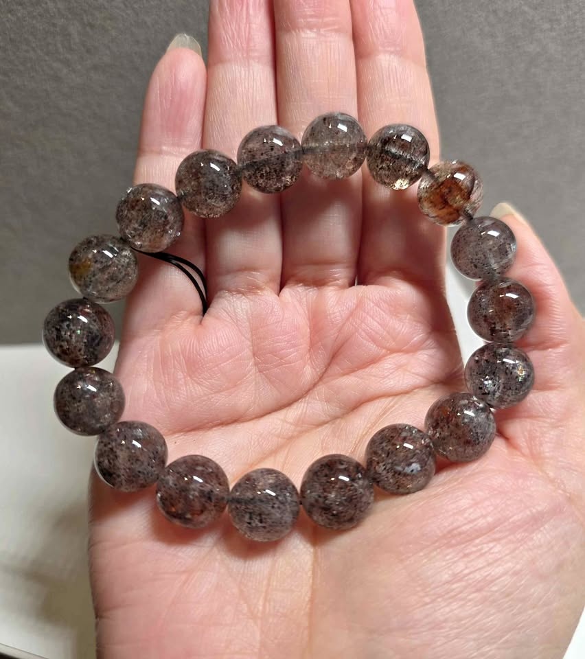 Natural Biotite Crystal Bracelet (11mm)