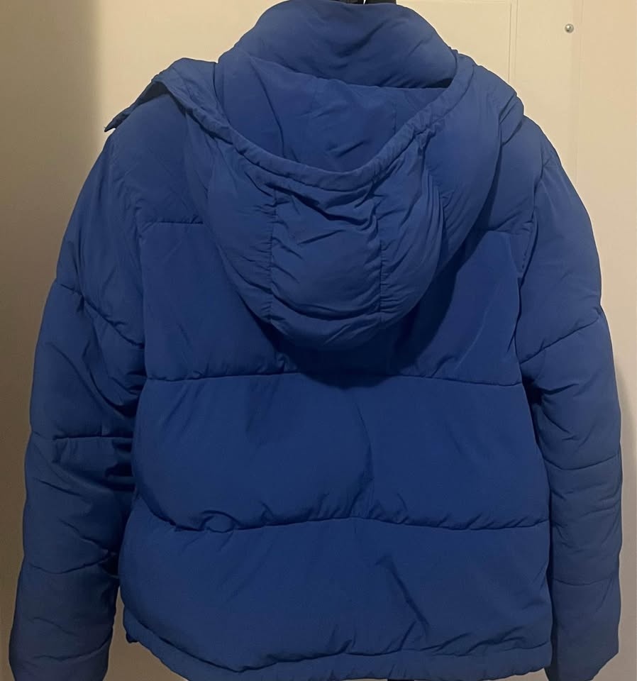 Blue puffer jacket - Women - photo 2